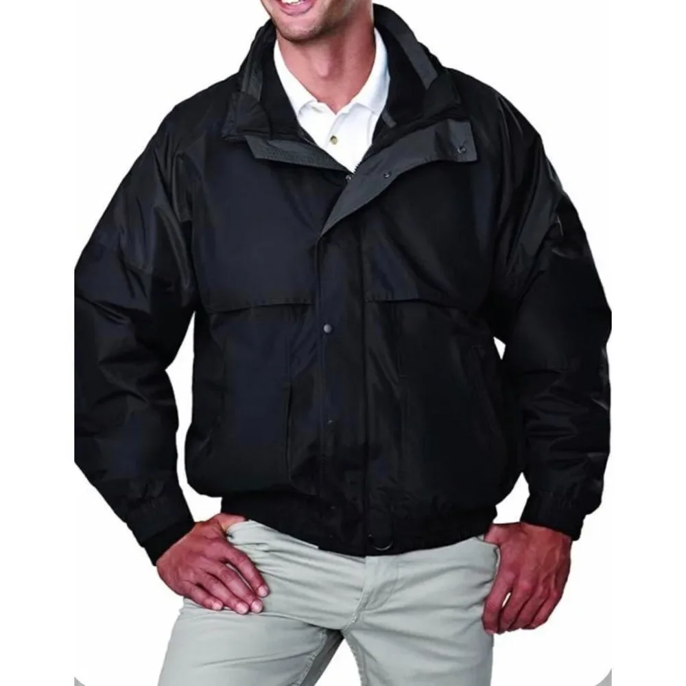 US Basic Men’s Black Hooded Utility Parka Jacket Size XL